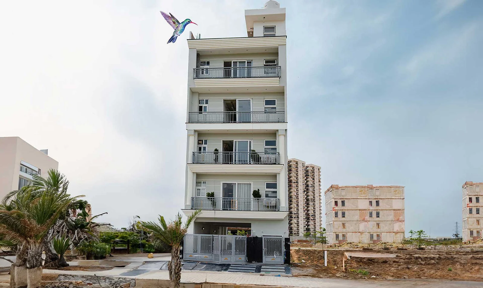 Rising Palm Floors — Building Exterior